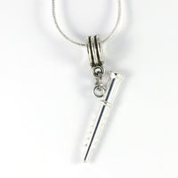 Flute Necklace | Pendant Jewelry Jewlry Gift for Men Women Decor Flutes Musician Teacher Student Orchestra Musical Wind Instrument fife