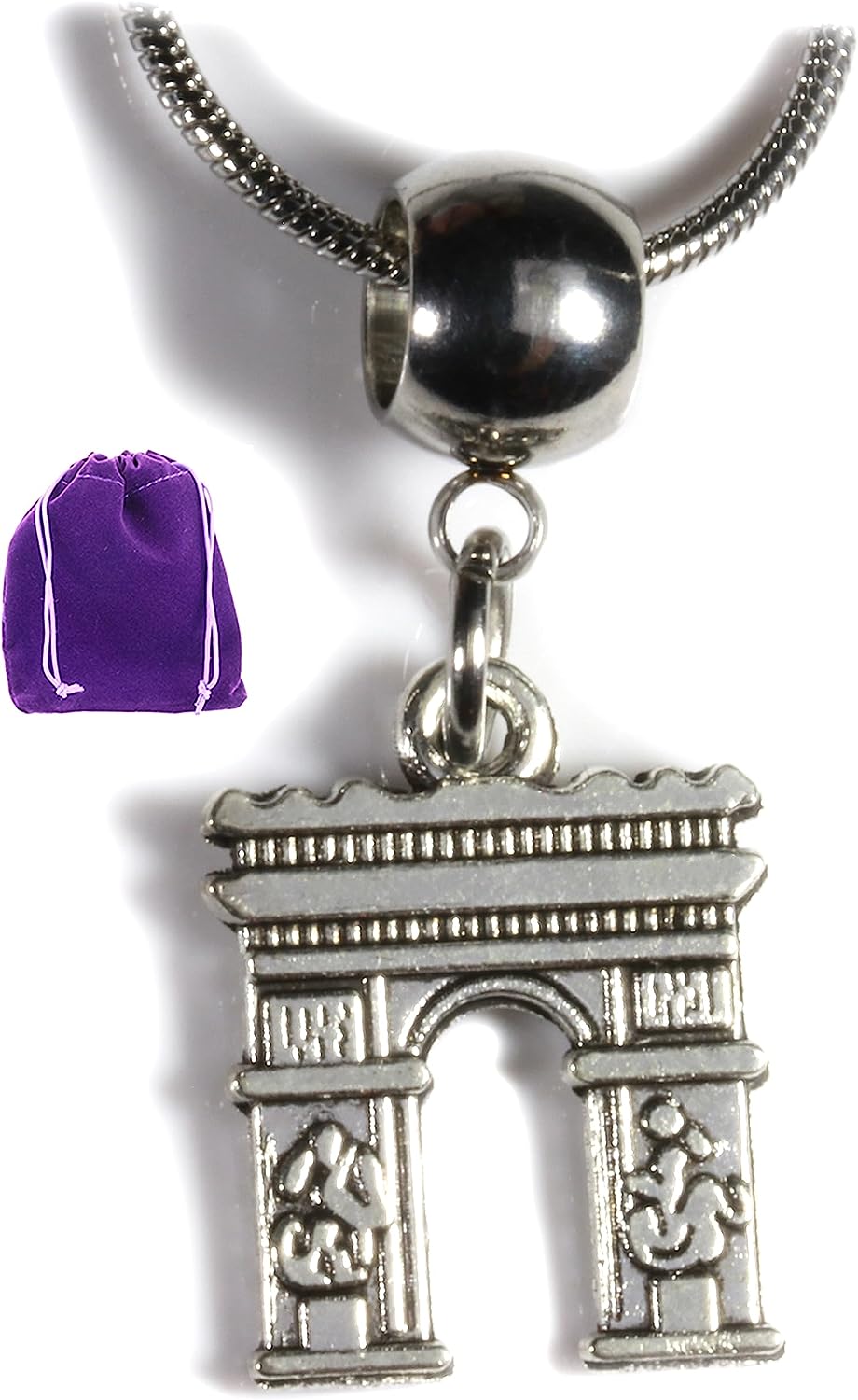 Dave The Bunny Arc de Triumph Necklace - A Great Necklace for Travellers and Lovers of Paris