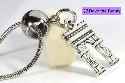 Dave The Bunny Arc de Triumph Necklace - A Great Necklace for Travellers and Lovers of Paris