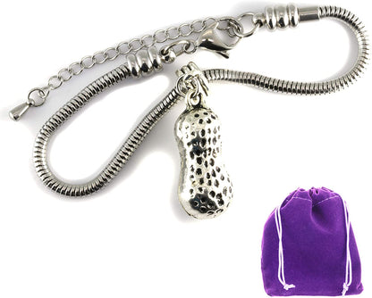 Peanut Bracelet | Snake Chain Charm Bracelet