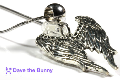 Angel Wing Necklace for Women and Men - A Guardian Angel Necklace for Women or Memorial Necklace and Angel Wing Jewelry for Women and Angel Wing Pendant Necklace for Men and In Memory Necklace