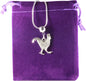 Chicken Necklace for Women and Men - Premium Stainless Steel Snake Chain with Alloy Charm - Chicken Decor, Ideal Chicken Accessories, Chicken Things and Chicken Decorations for Home and Kitchen
