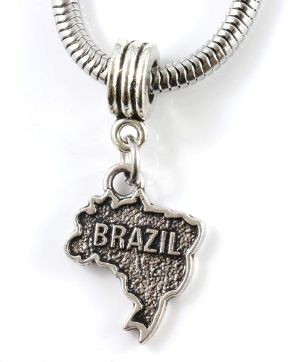 Dave The Bunny Brazil Bracelet | Stainless Steel Snake Chain Bracelet
