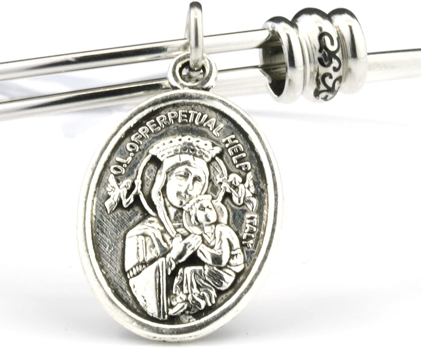 St Gerard Bracelet | A St Gerard Medal for Pregnancy Bracelet Bangle or A Saint Gerard Medal Patron Saint of Fertility Great to Accompany Fertility Tea and Fertility Supplements for Women and Men