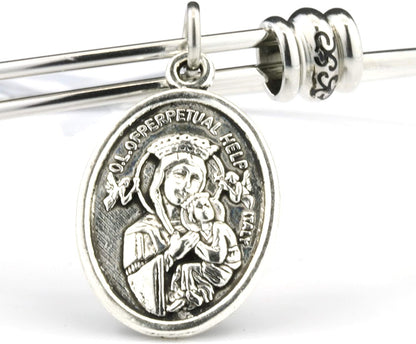 St Gerard Bracelet | A St Gerard Medal for Pregnancy Bracelet Bangle or A Saint Gerard Medal Patron Saint of Fertility Great to Accompany Fertility Tea and Fertility Supplements for Women and Men