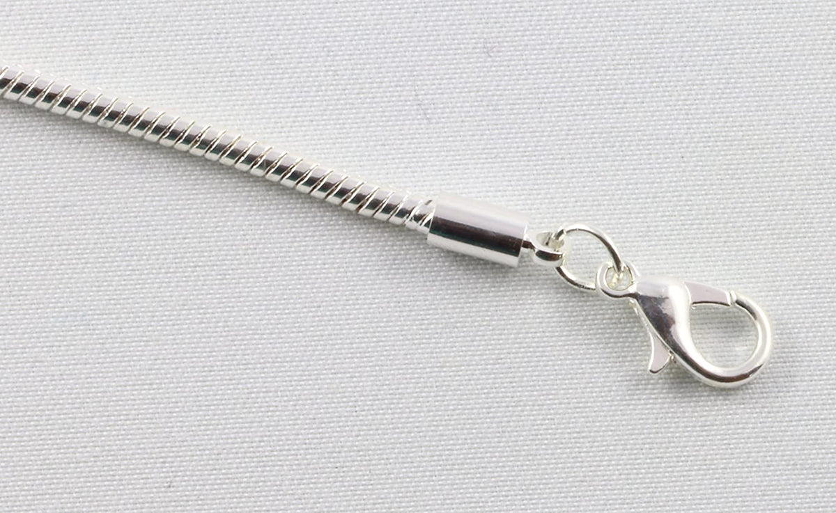 Neck Tie Charm Bracelet with Stainless Steel Snake Chain