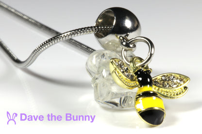 Honey Bee Necklace for Women and Men - Stainless Steel Chain Queen Bee Necklace for Women and Men or Bumble Bee Necklaces for Women and Men and Honey Bee Gifts for Women or Bumble Bee Gifts for Women