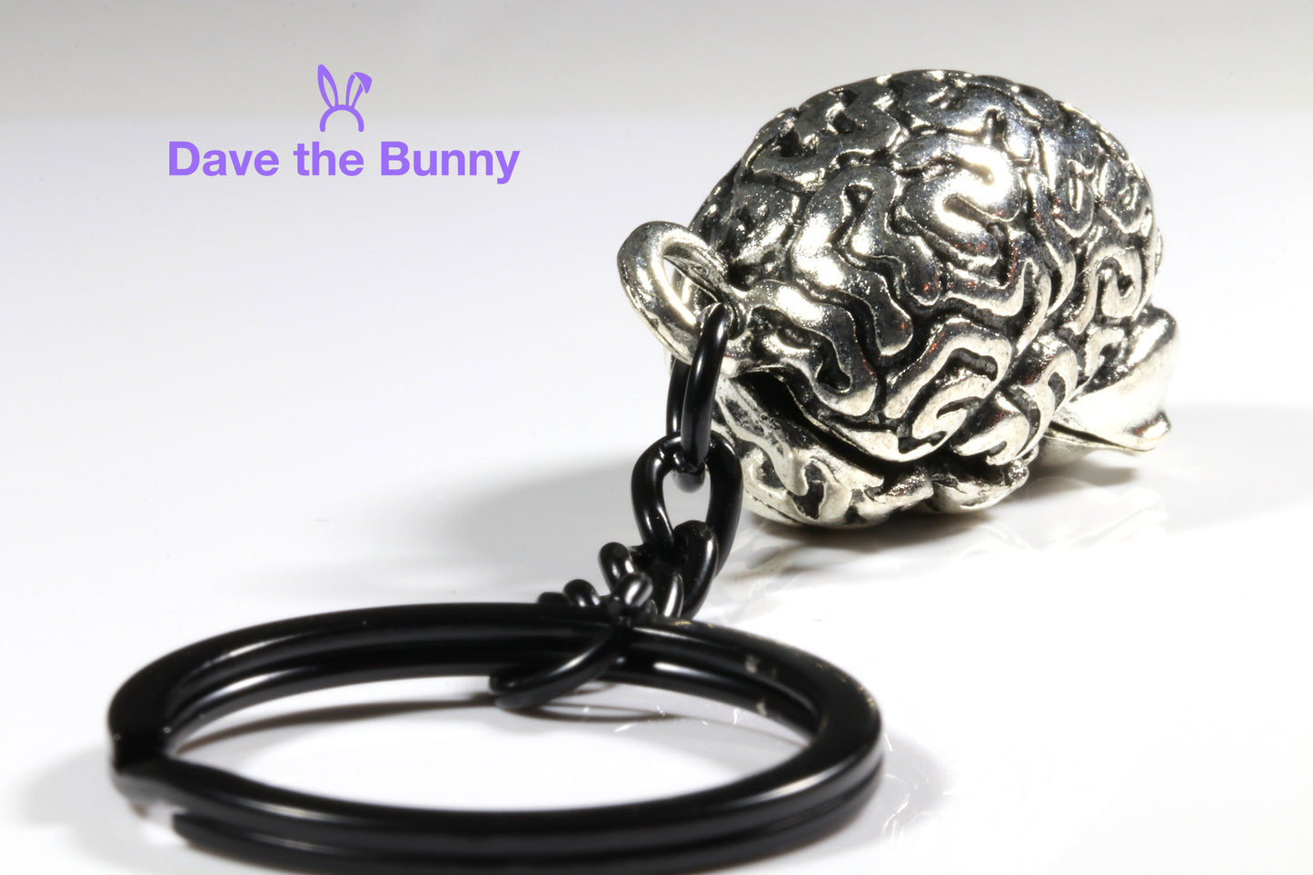 Brain Keychain - Brain Gifts or Horror Gifts and Neurology Gifts and Scary Gifts for Horror Fans and Gifts for Psychologists makes great Horror Movie Merchandise Horror Movie Gifts Novelty Keychains