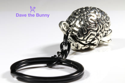 Brain Keychain - Brain Gifts or Horror Gifts and Neurology Gifts and Scary Gifts for Horror Fans and Gifts for Psychologists makes great Horror Movie Merchandise Horror Movie Gifts Novelty Keychains