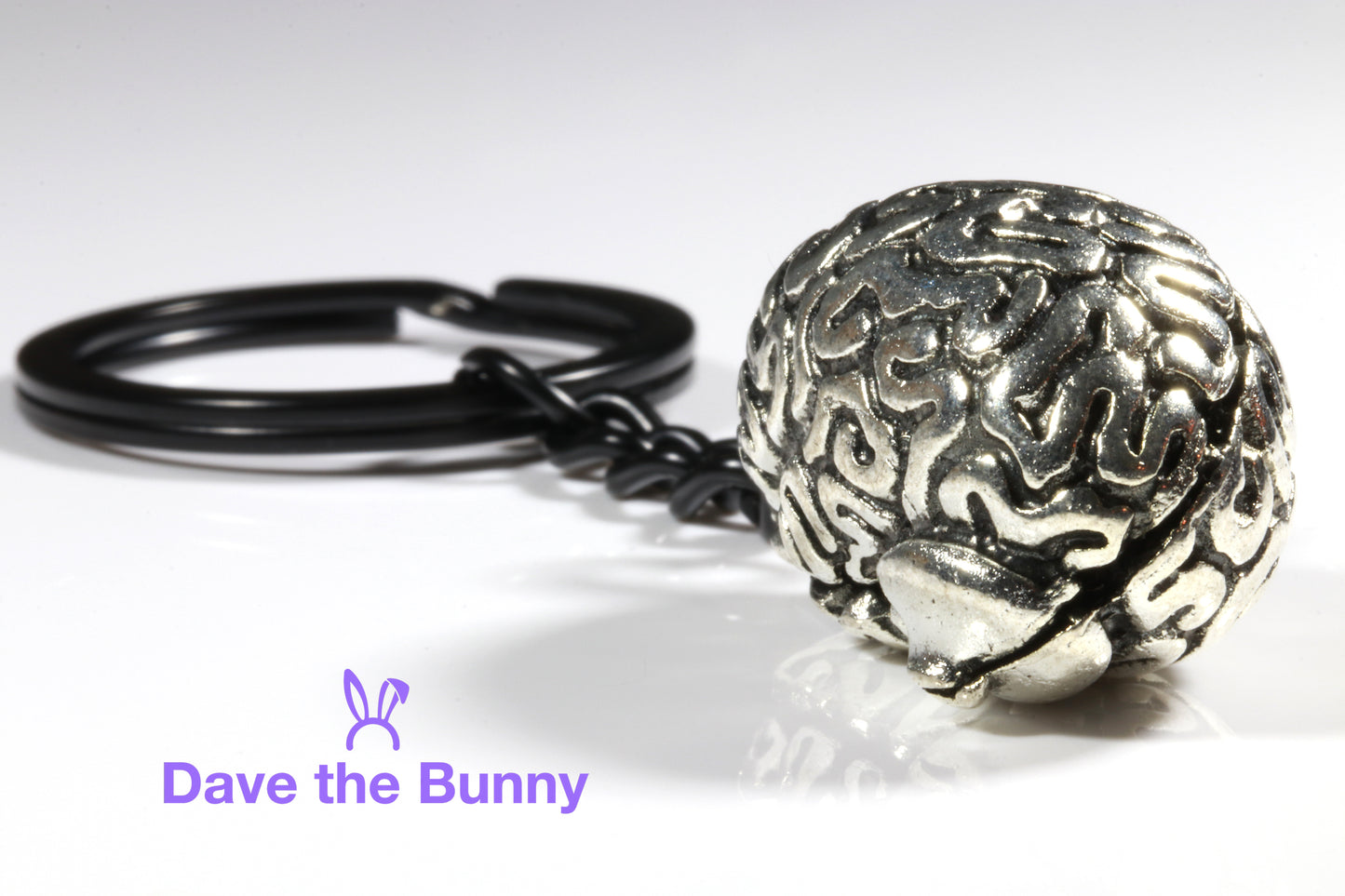Brain Keychain - Brain Gifts or Horror Gifts and Neurology Gifts and Scary Gifts for Horror Fans and Gifts for Psychologists makes great Horror Movie Merchandise Horror Movie Gifts Novelty Keychains