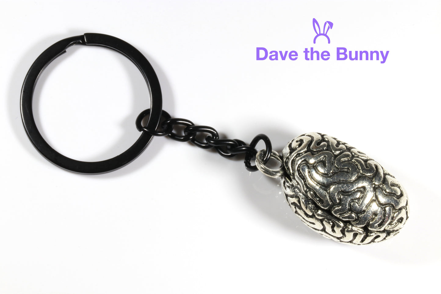 Brain Keychain - Brain Gifts or Horror Gifts and Neurology Gifts and Scary Gifts for Horror Fans and Gifts for Psychologists makes great Horror Movie Merchandise Horror Movie Gifts Novelty Keychains