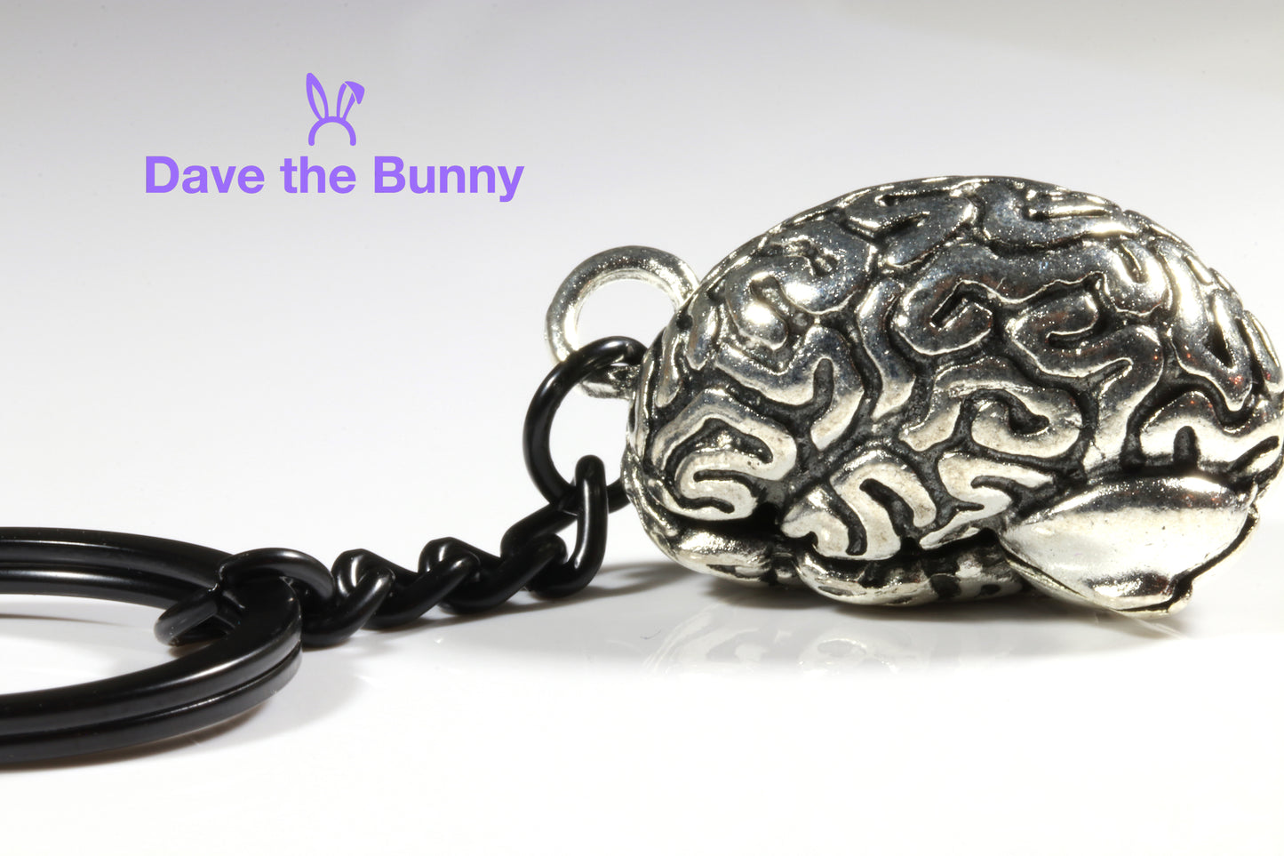 Brain Keychain - Brain Gifts or Horror Gifts and Neurology Gifts and Scary Gifts for Horror Fans and Gifts for Psychologists makes great Horror Movie Merchandise Horror Movie Gifts Novelty Keychains