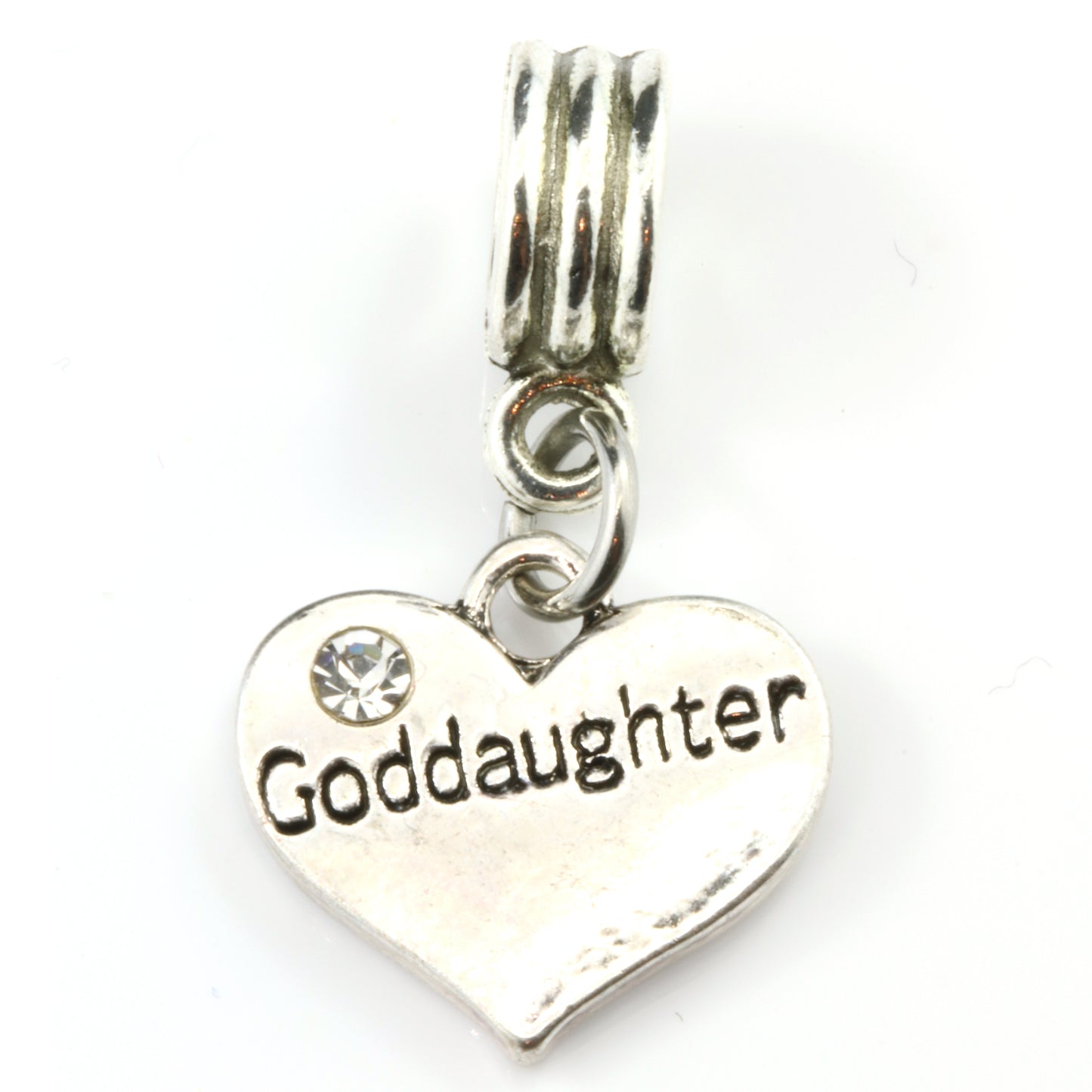 Goddaughter on Heart Charm