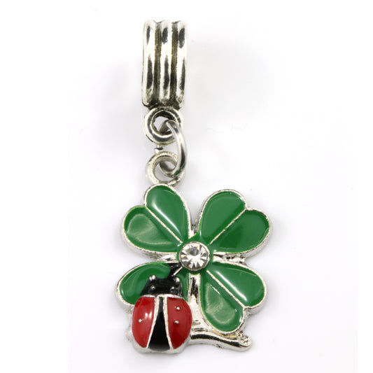 Ladybug on Clover Charm