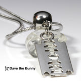 Razor Blade Necklace for Men and Women - A Great Punk Rock Necklace for Men or Punk Necklaces for Women or an Emo Necklace for Men and Emo Accessories Men and Women will Love a Barber Necklace for Men