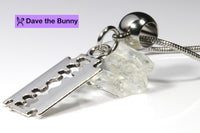 Razor Blade Necklace for Men and Women - A Great Punk Rock Necklace for Men or Punk Necklaces for Women or an Emo Necklace for Men and Emo Accessories Men and Women will Love a Barber Necklace for Men