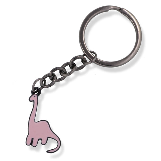 Emerald Park Jewelry Brontosaurus Cartoonish Dinosaur Charm Keychain